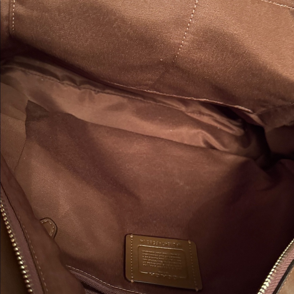 Coach Brown and Tan Signature Backpack - Picture 2 of 4